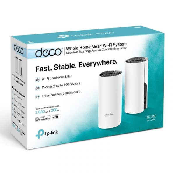 TP-Link Sistem Mesh Wi-Fi pentru întreaga casă AC1200, DECO M4(2-PACK); - imagine 8