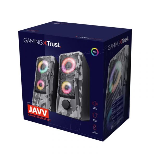 Boxe Stereo GXT 606 Javv RGB-Illuminated 2.0, 6W, camuflaj - imagine 13