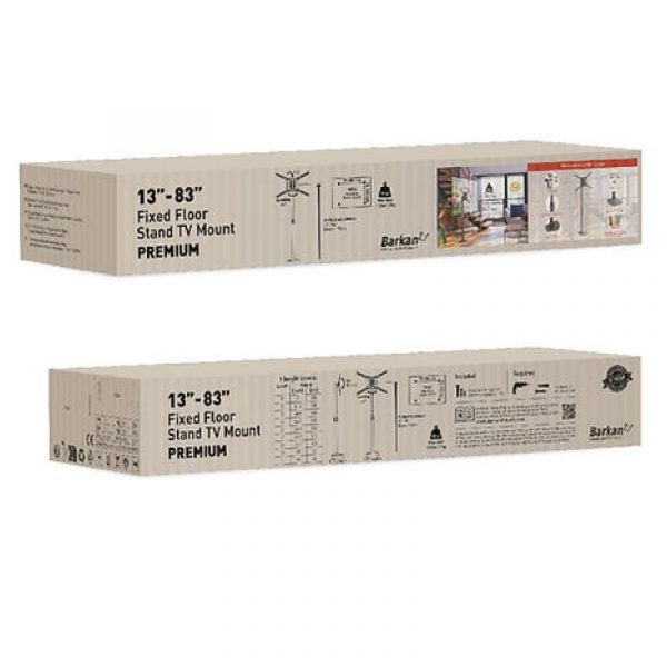 Suport TV de podea, Barkan FS420, Fix, 13"-83", VESA 600x400, - imagine 12