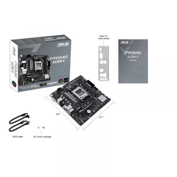 Placa de baza ASUS PRIME A620M-K AM5 - imagine 12