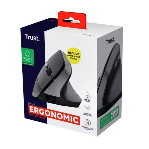 Mouse ergonomic fara fir Trust Bayo II, rezolutie maxima 2400 - imagine 14