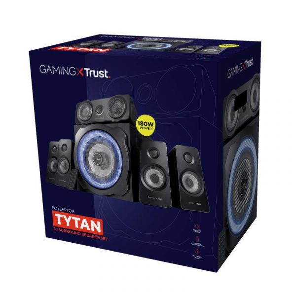 Sistem audio 5.1 Trust GXT 658 TYTAN, 180W, negru - imagine 10