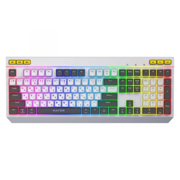 Tastatura mecanica cu fir Hator Icefall, conectivitate USB, polling rate - imagine 9