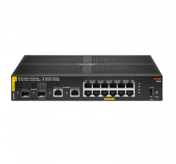 HPE Aruba Networking CX 6000 12G Class4 PoE 2G/2SFP 139W - imagine 5