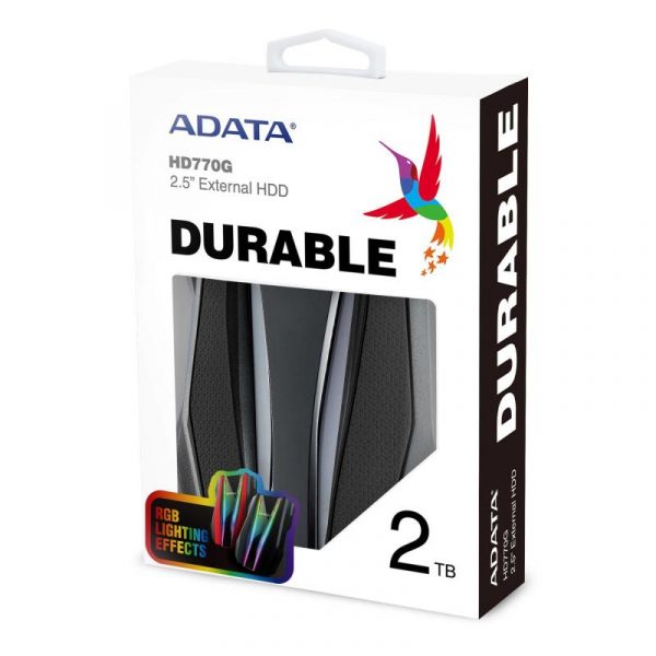 HDD Extern Adata HD770G, 2TB,  Negru, USB 3.2 - imagine 9
