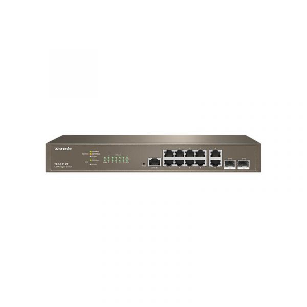 Switch Tenda TEG5312F, 12 port, 10/100/1000 Mbps - imagine 5