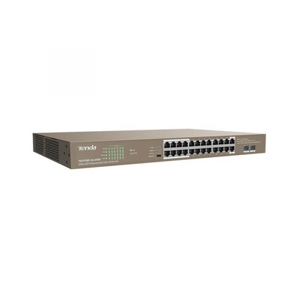 Switch Tenda TEG1126P-24-410W, 24 port, 10/100/1000 Mbps - imagine 5
