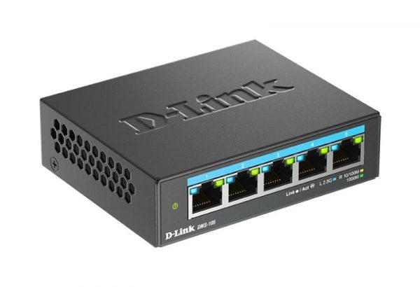 D-LINK DMS-105 UNMANAGED SWITCH 5 PORT, Interfata: 5 x 10/100Mbps/1G/2.5G, - imagine 7