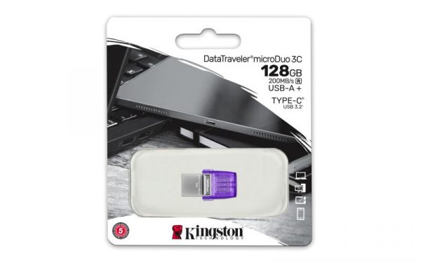 Memorie USB Flash Drive Kingston 128GB DT MicroDuo, USB 3.0, - imagine 10
