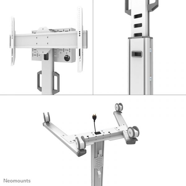 Stand podea mobil Neomounts 37"-75", VESA 100x100~600x400, 70kg, fix, inaltime - imagine 18