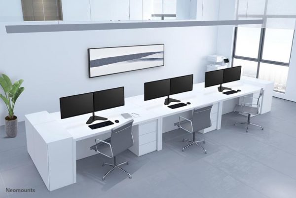 Suport Monitor de Birou Dual, Neomounts by Newstar FPMA-D550DDBLACK , - imagine 11