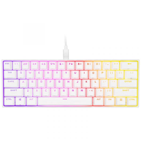 CORSAIR K65 MINI 60% mecanica, alb  Full Key (NKRO) - imagine 7