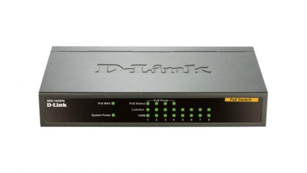 Switch D-Link DES-1008PA, 8 porturi 10/100Mbps,  4 porturi PoE - imagine 3