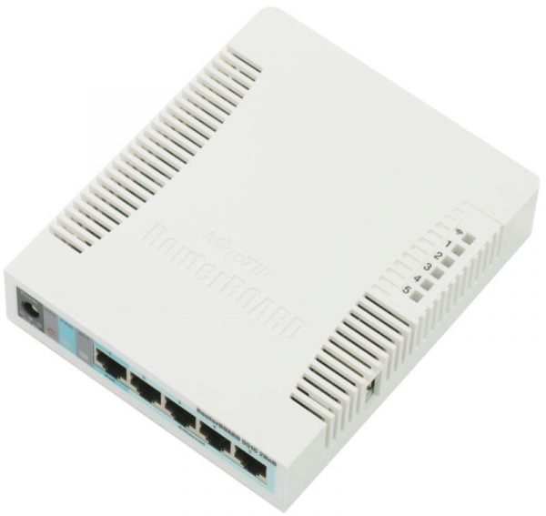 MIKROTIK WIRELESS SOHO GIGABIT AP 5-PORT, RB951G-2HND, 5* 10/100/1000Ethernet ports, - imagine 3