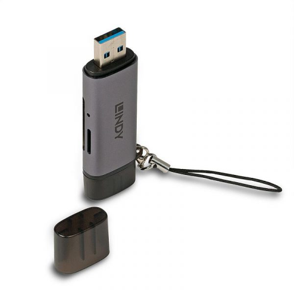 Card Reader Lindy USB 3.2 Type C, SD & microSD, - imagine 7
