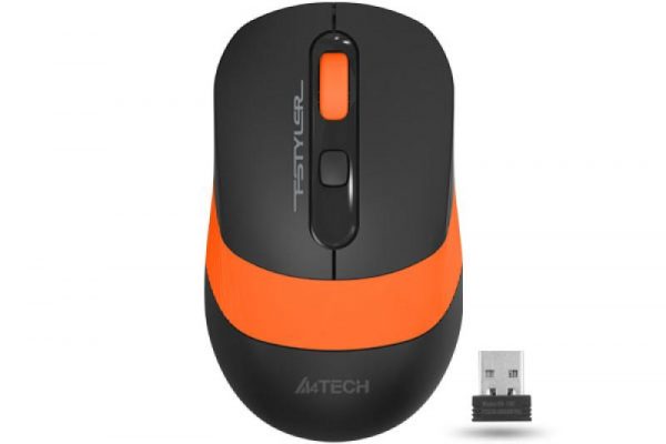 Mouse A4tech, gaming, wireless, optic, 2000 dpi, negru / portocaliu - imagine 7