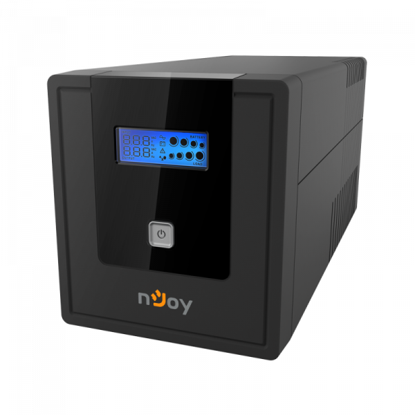 UPS nJoy Cadu 1000, 1000VA/600W, Afisaj LCD cu ecran tactil, - imagine 4