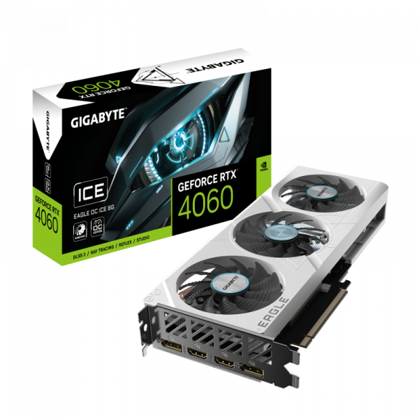 Placa video GIGABYTE GeForce RTX 4060 EAGLE OC ICE 8GB - imagine 11