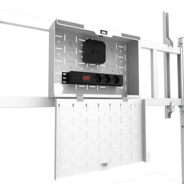 Stand podea mobil/fix Neomounts FL50-575WH1; pentru display-uri cu diagonale 65"-110", - imagine 10