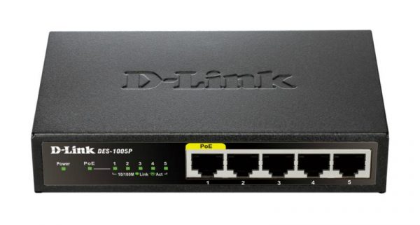 Switch D-Link DES-1005P, 5 port, 10/100Mbps - imagine 4