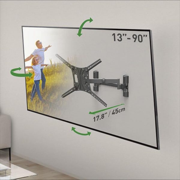 Suport perete LCD/Plasma plat/curbat Barkan 13"- 90" 60Kg - imagine 5