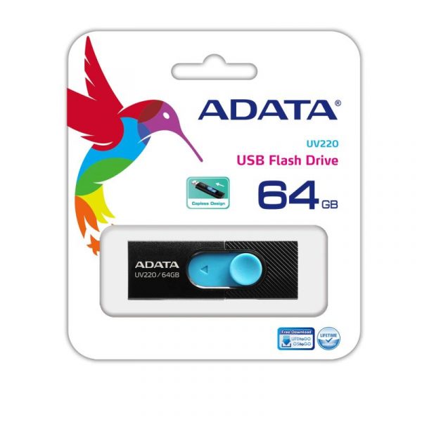 Memorie USB Flash Drive Adata UV220 64Gb, USB 2.0, negru - imagine 5