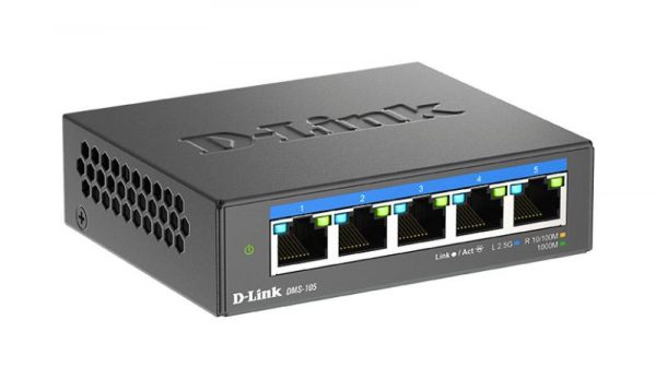 D-LINK DMS-105 UNMANAGED SWITCH 5 PORT, Interfata: 5 x 10/100Mbps/1G/2.5G, - imagine 6