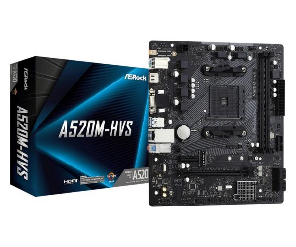 Placa de baza ASRock A520M-HVS, Socket AM4 - imagine 6