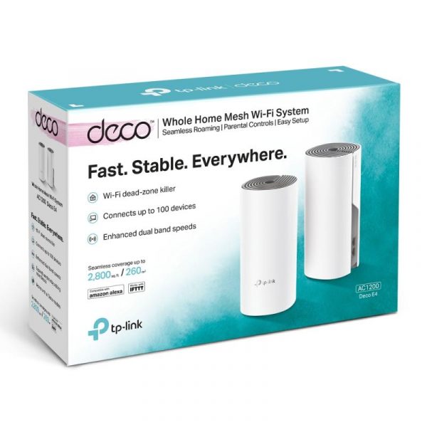 TP-Link Sistem Mesh Wi-Fi pentru întreaga casă AC1200, DECO E4(2-PACK);2 - imagine 8