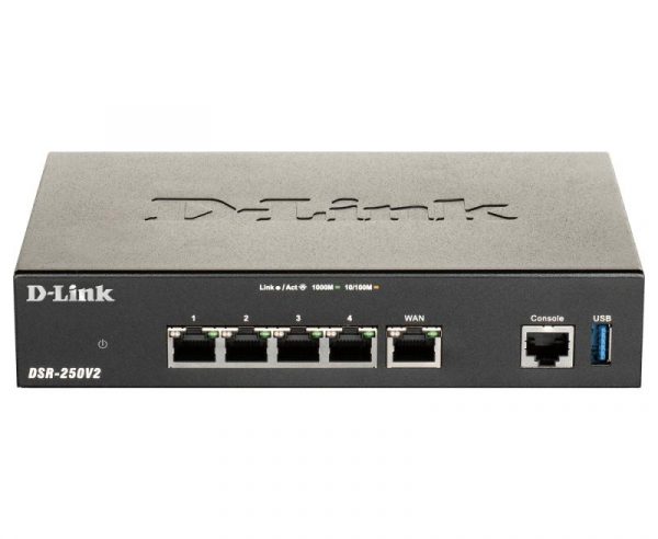 D-Link DSR-250v2 5 Port Gigabit VPN Router, interfata: 1 x - imagine 6