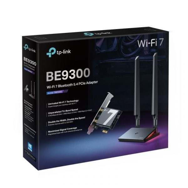 BE9300 Tri-Band Wi-Fi 7 Bluetooth PCI Express Adapter SPEED: 5760 - imagine 10