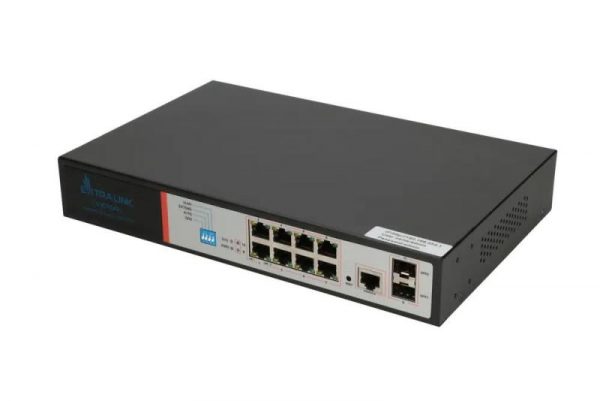 Extralink VICTOR  PoE Switch  8x Gigabit PoE/PoE+ 2x - imagine 4