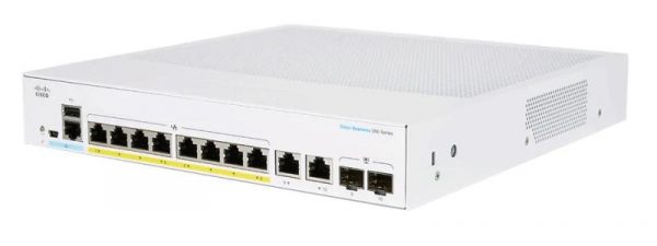 Switch  CISCO CBS250-8PP-E-2G, 8 PORTURI 10/100/1000, 2 x SFP, - imagine 3