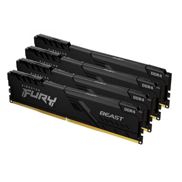 Memorie RAM Kingston,DDR4,32GB,3200Mhz,CL16,FURY Beast Kit of 4