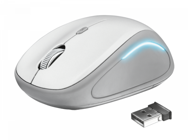 Mouse Trust Yvi FX, Wireless, alb - imagine 7