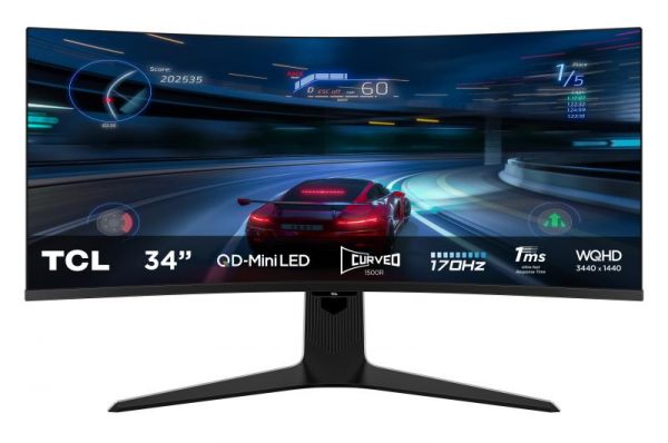 Monitor TCL 34" 34R83Q, Curvature: 1500R, Diagonal (inch): 34, Diagonal - imagine 3