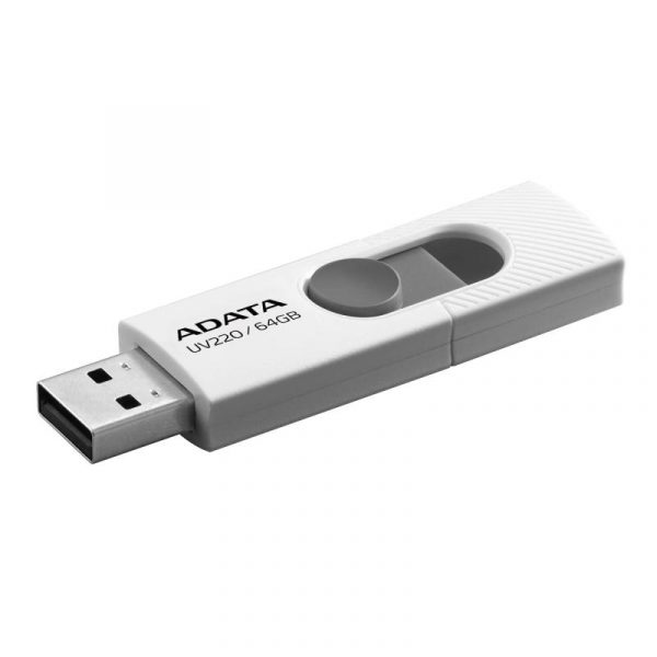 Memorie USB Flash Drive Adata UV220 64Gb, USB 2.0, alb - imagine 3