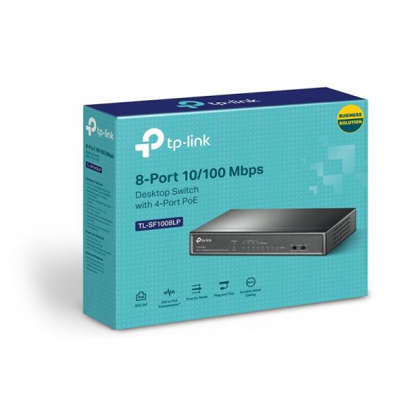 Switch TP-Link TL-SF1008LP, 8 port, 10/100 Mbps - imagine 6