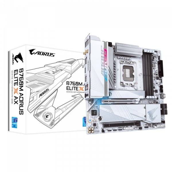 Placa de baza GIGABYTE B760M AORUS ELITE X AX LGA1700 - imagine 6
