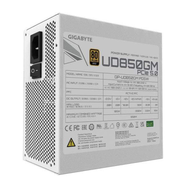 Sursa GIGABYTE 850W UD850GM PG5, 80 PLUS GOLD - imagine 7