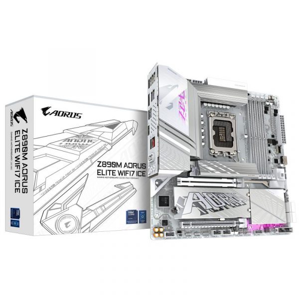 Placa de Baza GIGABYTE Z890M AORUS ELITE WIFI7 ICE LGA1851 - imagine 9