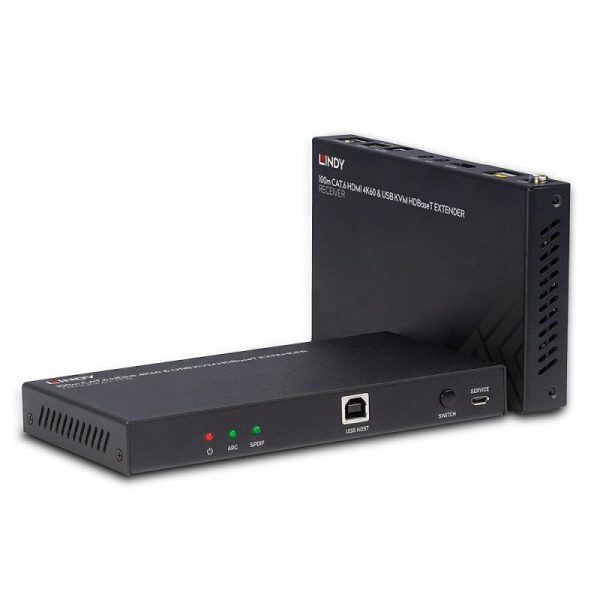 Lindy LY-38343 KVM Extender 100m Cat.6 HDMI 4K60, Audio, IR - imagine 6