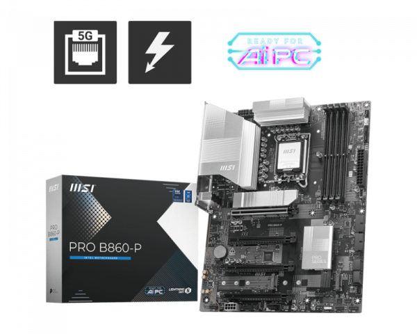 Placa de Baza MSI PRO B860-P LGA1851, 4x DDR5, 1x