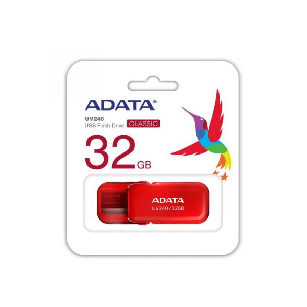 Memorie USB Flash Drive Adata 32GB, UV240, USB 2.0, Rosu - imagine 7