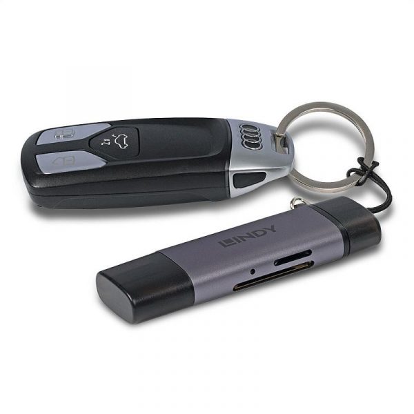 Card Reader Lindy USB 3.2 Type C, SD & microSD, - imagine 9