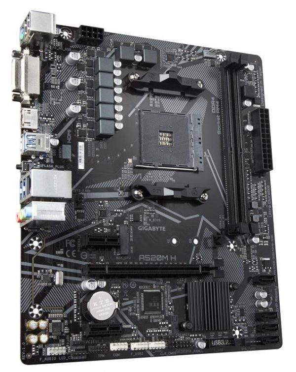 Placa de baza Gigabyte A520M H, Socket AM4 - imagine 8