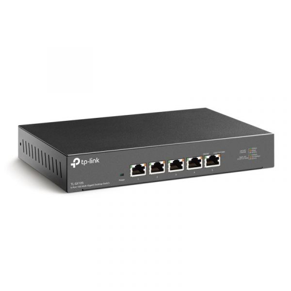 "5-Port 10G Multi-Gigabit Desktop Switch PORT: 5× 10G RJ45 Ports - imagine 5