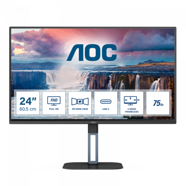 Monitor AOC 23.8" 24V5CE/BK - imagine 3