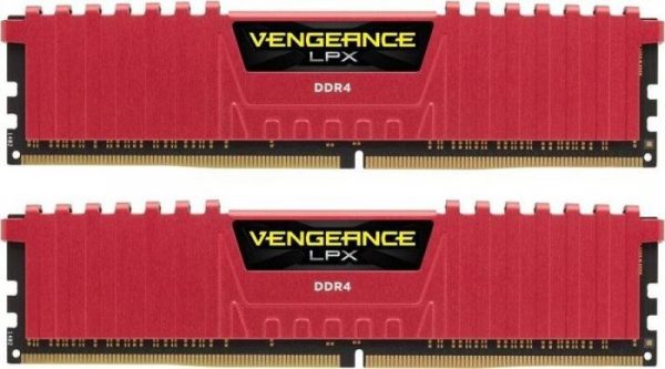 Memorie RAM Corsair Vengeance LPX Red, DIMM, DDR4, 8GB (2x4GB), - imagine 3