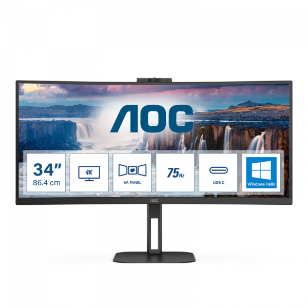Monitor AOC 34" CU34V5CW/BK